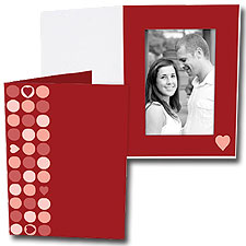 Heart Dots 5x7 Vertical Folders (25 Pack)