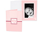 Pink Baby Footprint 5x7 Vertical Folders (25 Pack)