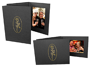 Gold Rose Event Photo Folders For 4x6 (25 Pack)