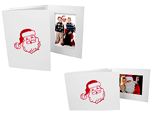 Santa Christmas Photo Folders For 4x6 (25 Pack)