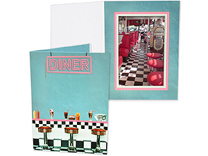 50s Diner Theme 4x6 Vertical Event Photo Folders (25 Pack)