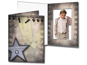 Hollywood Theme 4x6 Vertical Event Photo Folders (25 Pack)