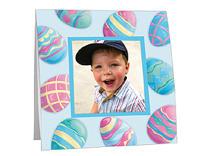 Easter Egg Border Polaroid Easel Frames (25 Pack)