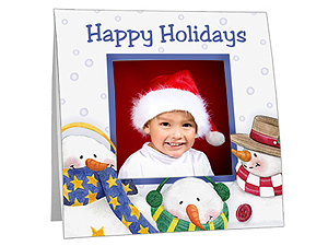 Snowmen Polaroid Easel Frames (25 Pack)
