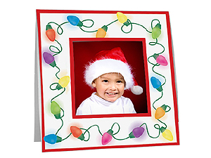 Christmas Lights Polaroid Easel Frames (25 Pack)