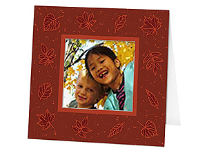 Fall Leaves Polaroid Easel Frames (25 Pack)