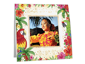 Hawaiian Luau Polaroid Easel Picture Frames (25 Pack)